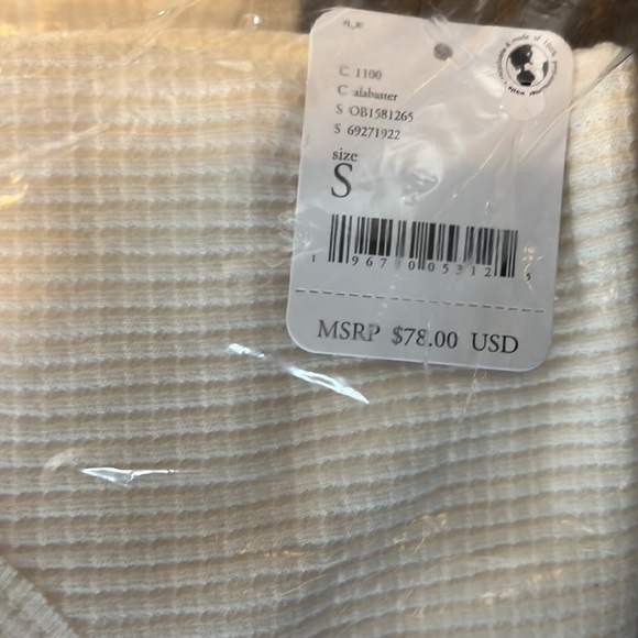 28. Free People Santa Clara Thermal in Alabaster - Picture 5 of 9